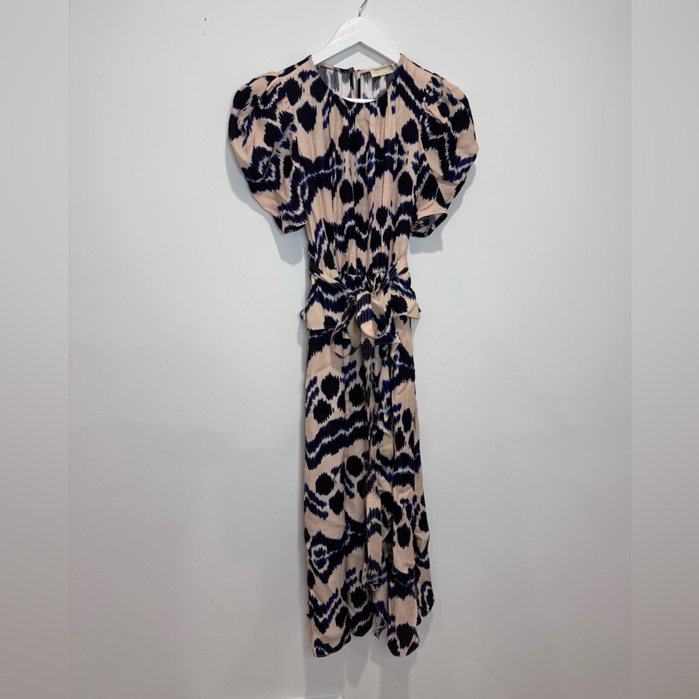 Ulla Johnson Marion Dress Nimbus Navy and Cream NWT - Picture 5 of 5